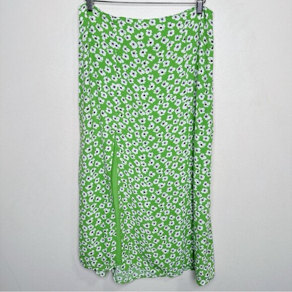 Anthropologie Womens 10 Maeve The Lille Side-Slit Midi Skirt - Picture 2 of 12